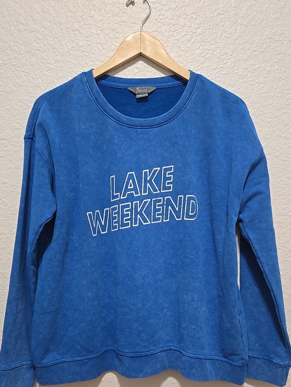 Natural Reflections Blue 'Lake Weekend'  Crewneck Sweatshirt